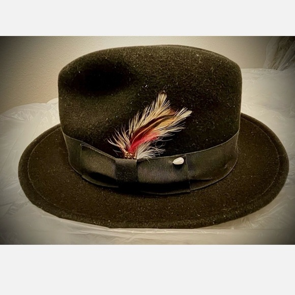 FEDORA VINTAGE HAT BRONER WEAR IT MENS 100% FELT WATER REPELLENT PACKABLE LARGE - Picture 5 of 12